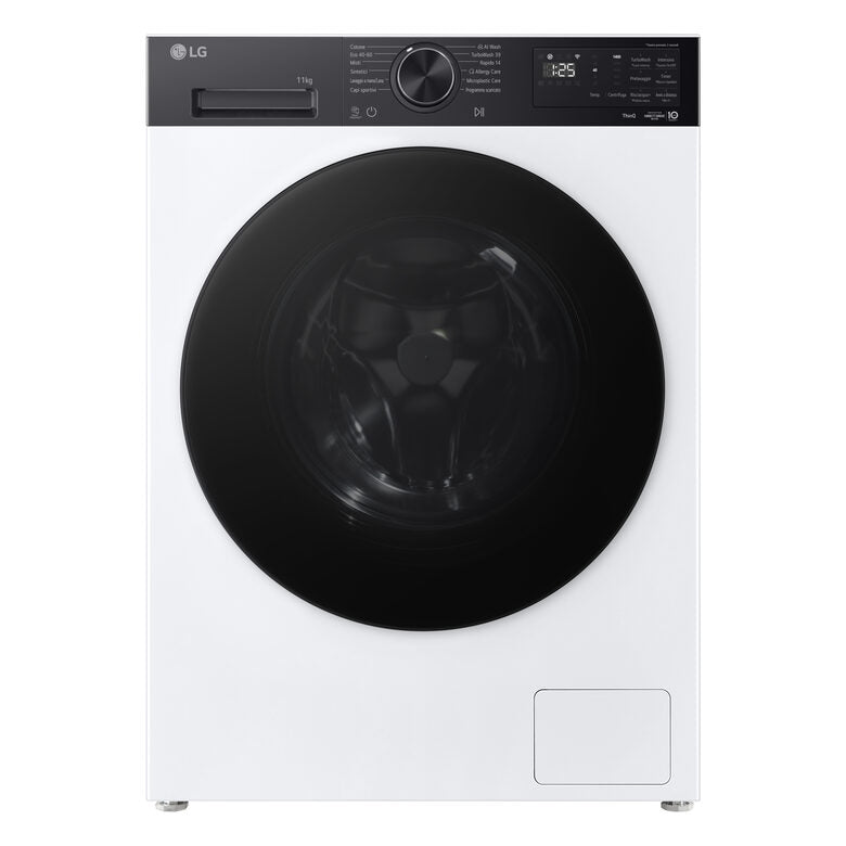 LG F4NX5011TKB Lavatrice Intelligente 11 kg Classe A-40% Bianco/Nero