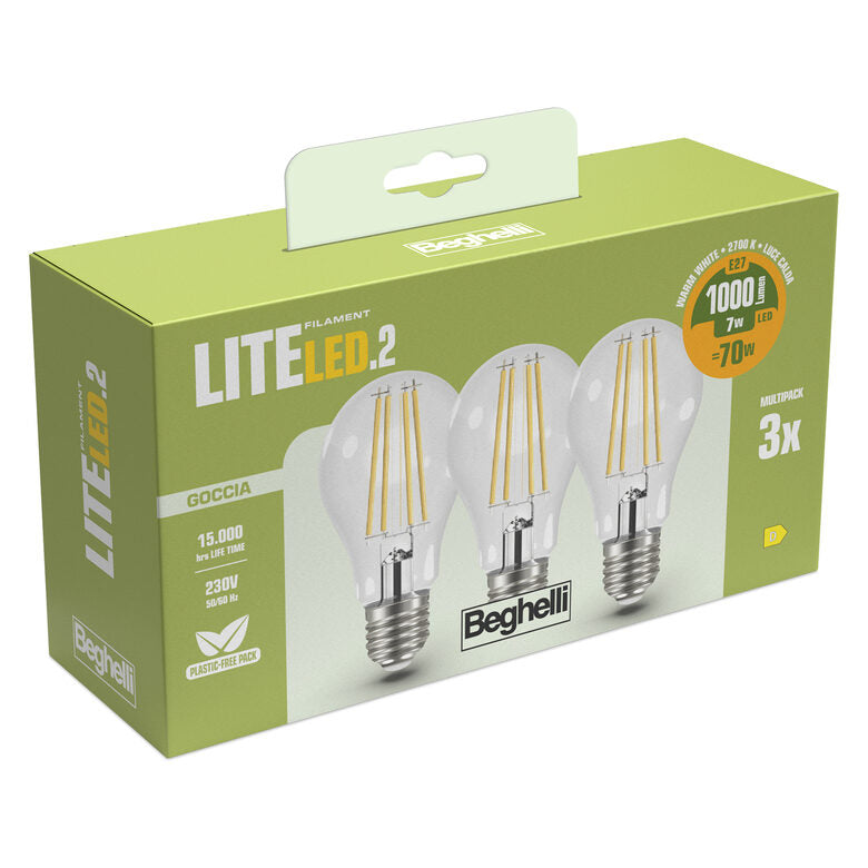 Beghelli 58120 lampada LED 7 W E27 D