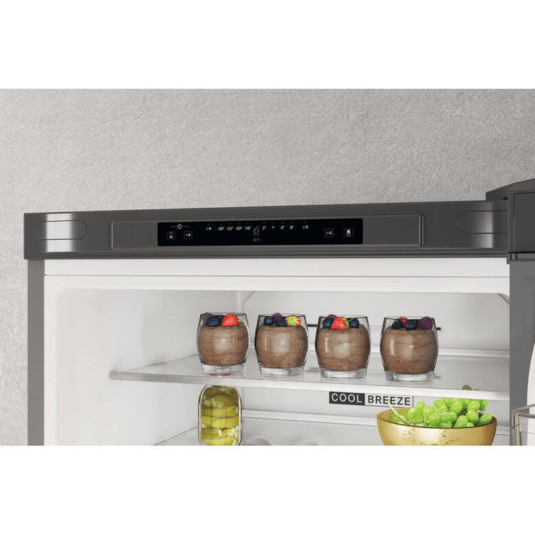 Whirlpool W7X 93A OX frigorifero con congelatore Libera installazione 367 L D Acciaio inossidabile