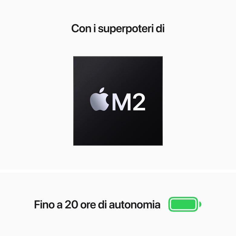 Apple MacBook Pro 13" M2 8-core CPU 10-core GPU 256GB SSD - Argento