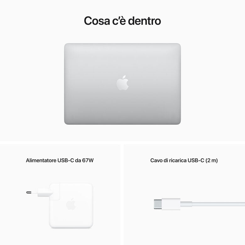 Apple MacBook Pro 13" M2 8-core CPU 10-core GPU 256GB SSD - Argento