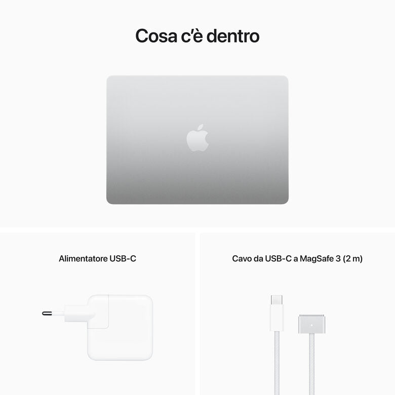 Apple MacBook Air 13" M2 8-core CPU 10-core GPU 512GB Argento
