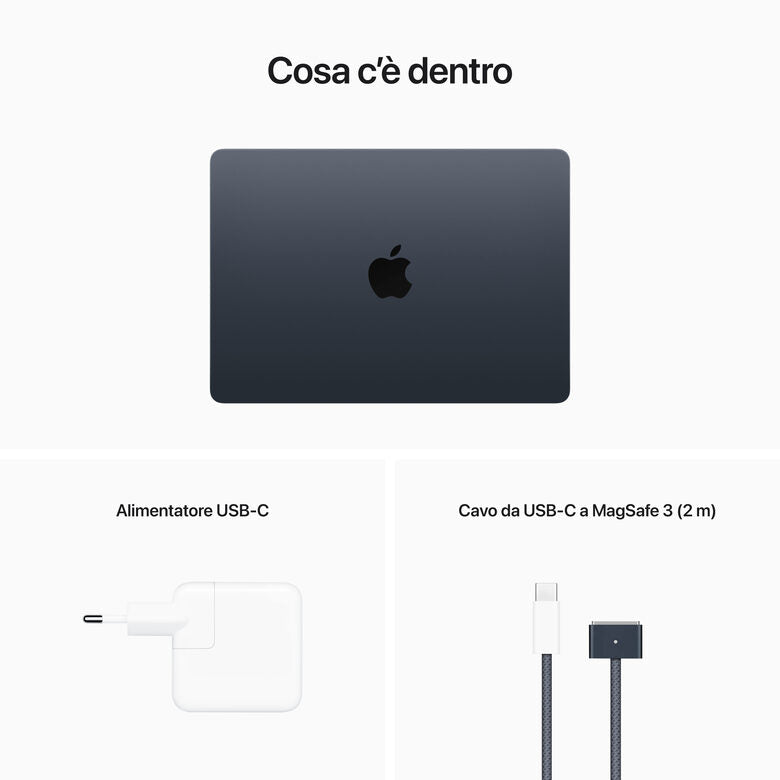 Apple MacBook Air M2 8-core CPU 10-core GPU 512GB SSD - Mezzanotte