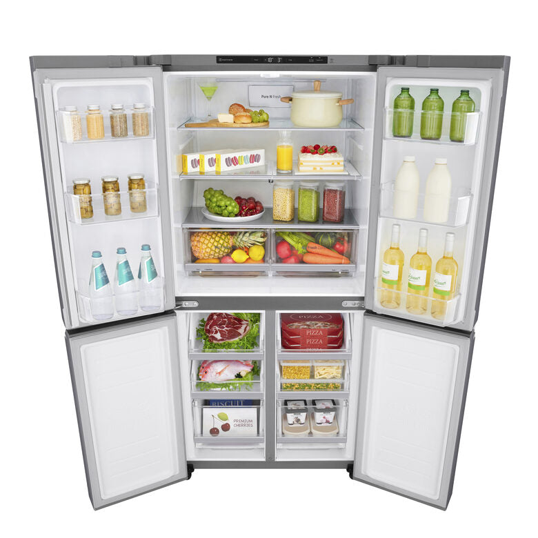 LG GMB844PZFG frigorifero side-by-side Libera installazione 530 L F Metallico, Argento