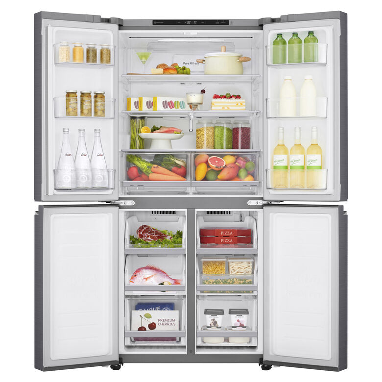 LG GMB844PZFG frigorifero side-by-side Libera installazione 530 L F Metallico, Argento