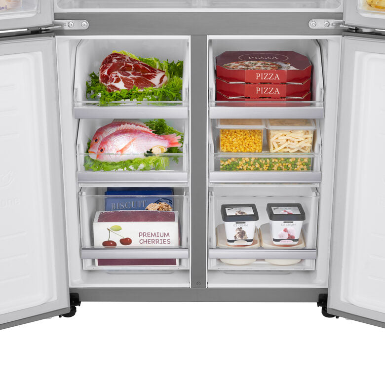 LG GMB844PZFG frigorifero side-by-side Libera installazione 530 L F Metallico, Argento