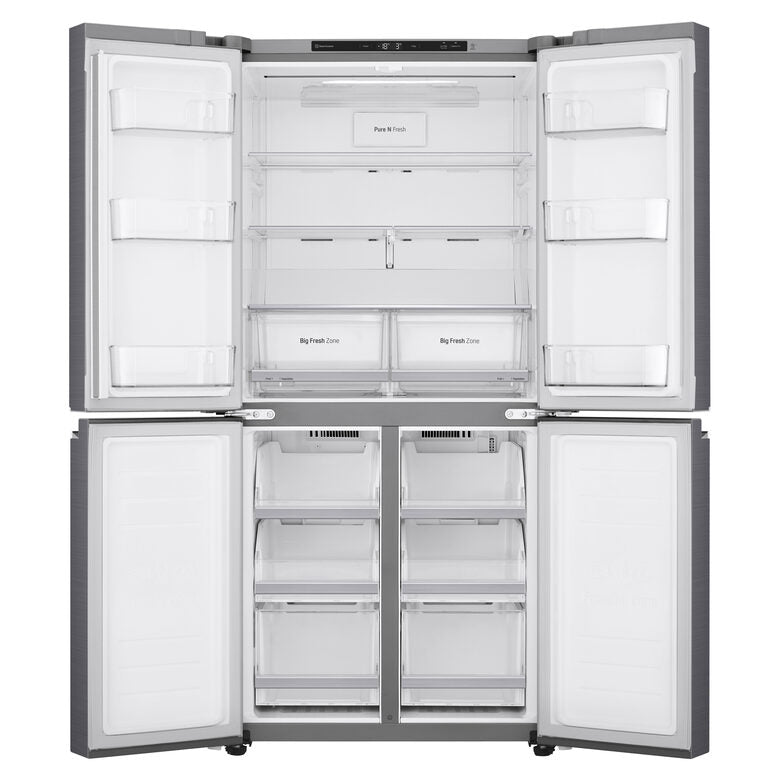 LG GMB844PZFG frigorifero side-by-side Libera installazione 530 L F Metallico, Argento