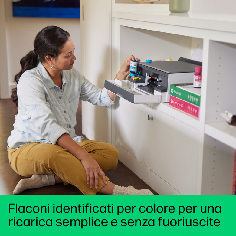 HP Smart Tank Stampante multifunzione 5105, Colore, Stampante per Abitazioni e piccoli uffici, Stampa, copia, scansione, wireless, Serbatoio stampante (tank) per grandi volumi di documenti,