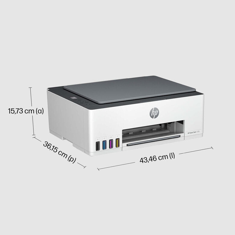HP Smart Tank Stampante multifunzione 5105, Colore, Stampante per Abitazioni e piccoli uffici, Stampa, copia, scansione, wireless, Serbatoio stampante (tank) per grandi volumi di documenti,