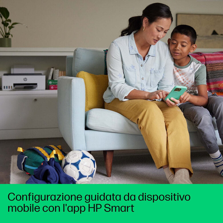 HP Smart Tank Stampante multifunzione 5105, Colore, Stampante per Abitazioni e piccoli uffici, Stampa, copia, scansione, wireless, Serbatoio stampante (tank) per grandi volumi di documenti,