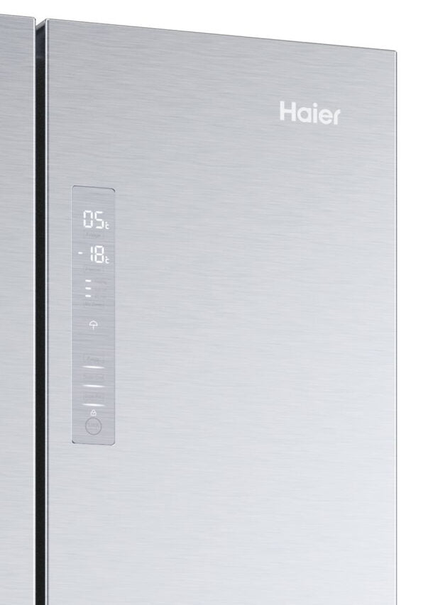 Haier FD 70 Serie 5 HFR5719ENMG frigorifero side-by-side Libera installazione 446 L E Argento