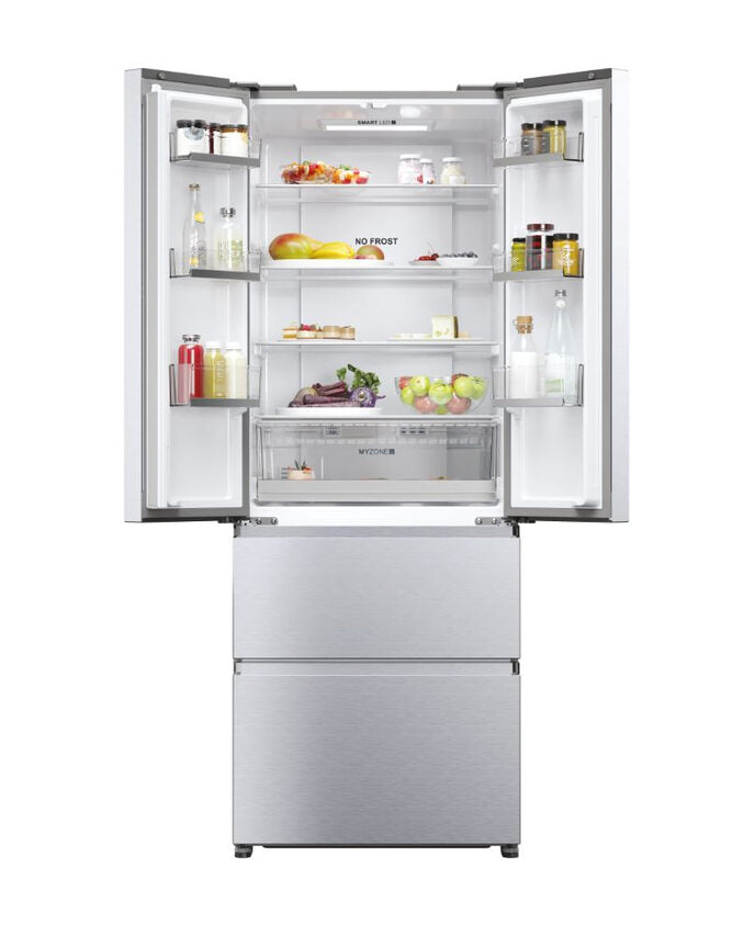 Haier FD 70 Serie 5 HFR5719ENMG frigorifero side-by-side Libera installazione 446 L E Argento