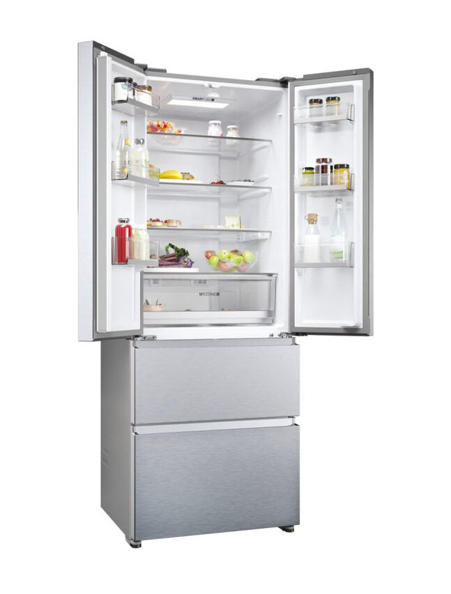 Haier FD 70 Serie 5 HFR5719ENMG frigorifero side-by-side Libera installazione 446 L E Argento