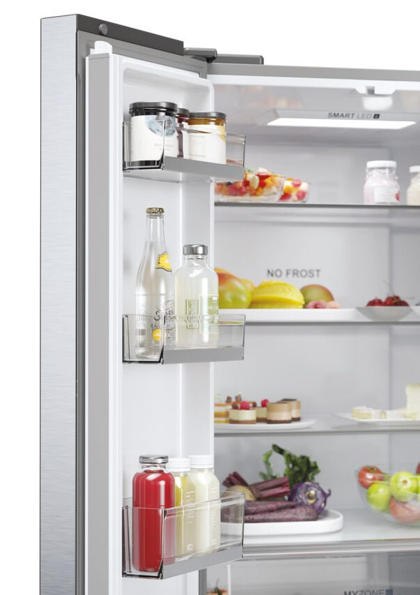 Haier FD 70 Serie 5 HFR5719ENMG frigorifero side-by-side Libera installazione 446 L E Argento