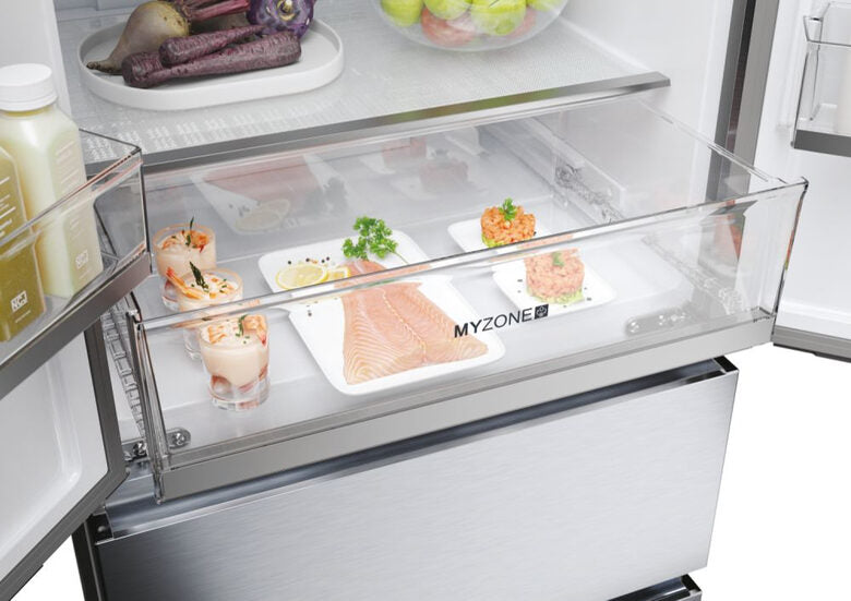 Haier FD 70 Serie 5 HFR5719ENMG frigorifero side-by-side Libera installazione 446 L E Argento