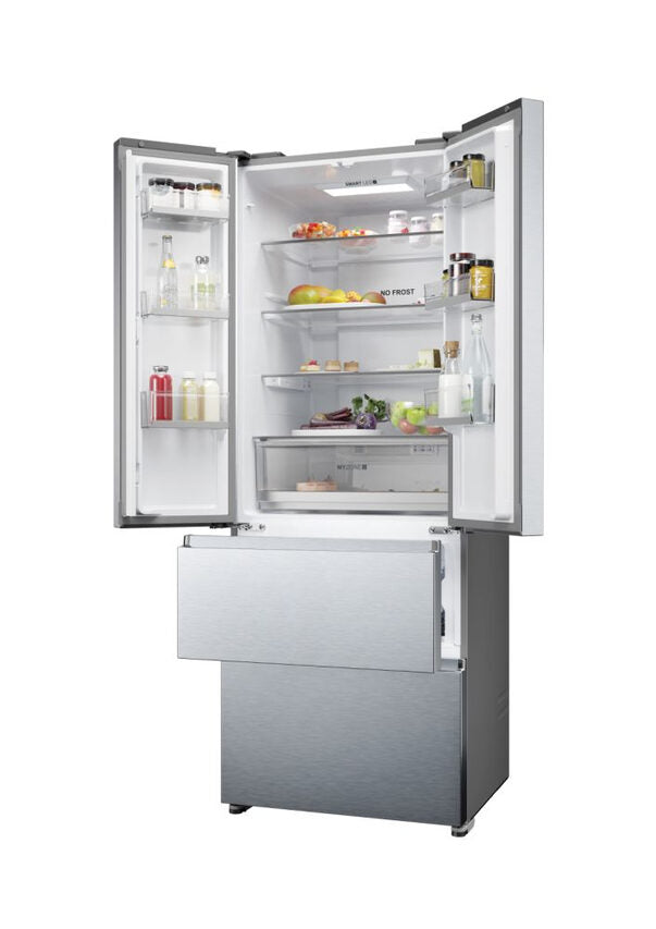 Haier FD 70 Serie 5 HFR5719ENMG frigorifero side-by-side Libera installazione 446 L E Argento