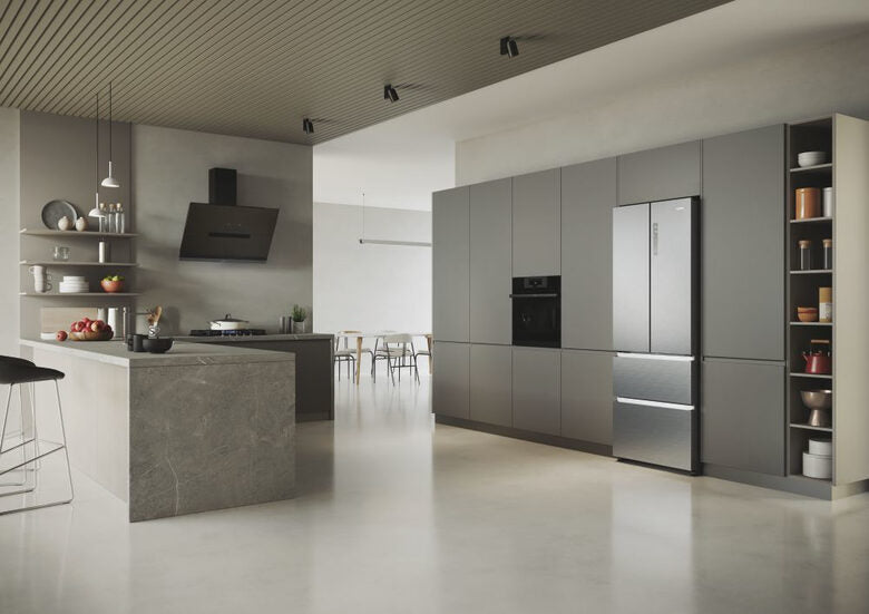 Haier FD 70 Serie 5 HFR5719ENMG frigorifero side-by-side Libera installazione 446 L E Argento