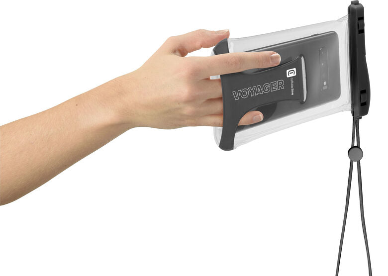 Cellularline Voyager - Universale Custodia Impermeabile per Smartphone Nero