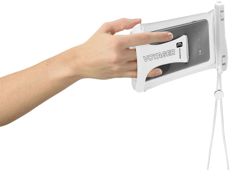Cellularline Voyager - Universale Custodia Impermeabile per Smartphone Bianco