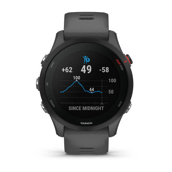 Garmin Forerunner 255 3,3 cm (1.3") MIP 46 mm Digitale 260 x 260 Pixel Grigio Wi-Fi GPS (satellitare)