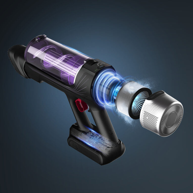Rowenta X-Force Flex 9.60 RH2037WO aspirapolvere senza filo Nero, Porpora Senza sacchetto