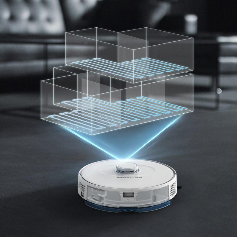 Rowenta X-Plorer RR8577WH Aspirapolvere Robot Senza sacchetto Bianco
