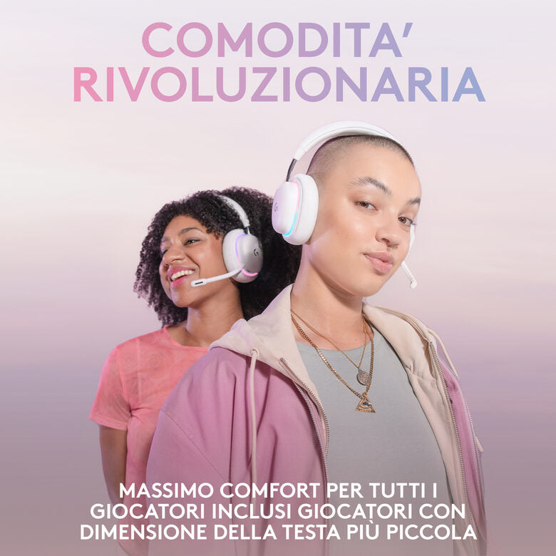 Logitech G G735 Auricolare Con cavo e senza cavo A Padiglione Giocare Bluetooth Bianco