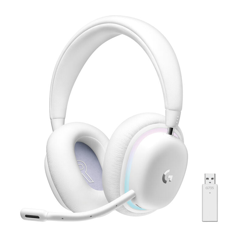 Logitech G G735 Auricolare Con cavo e senza cavo A Padiglione Giocare Bluetooth Bianco