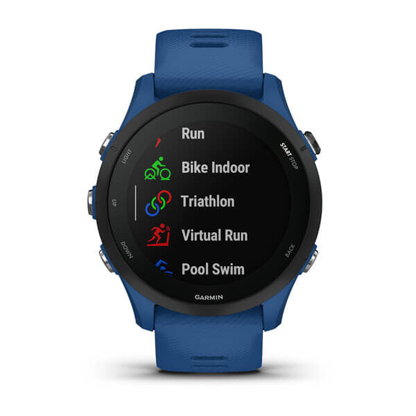 Garmin Forerunner 255 3,3 cm (1.3") MIP 46 mm Digitale 260 x 260 Pixel Blu Wi-Fi GPS (satellitare)