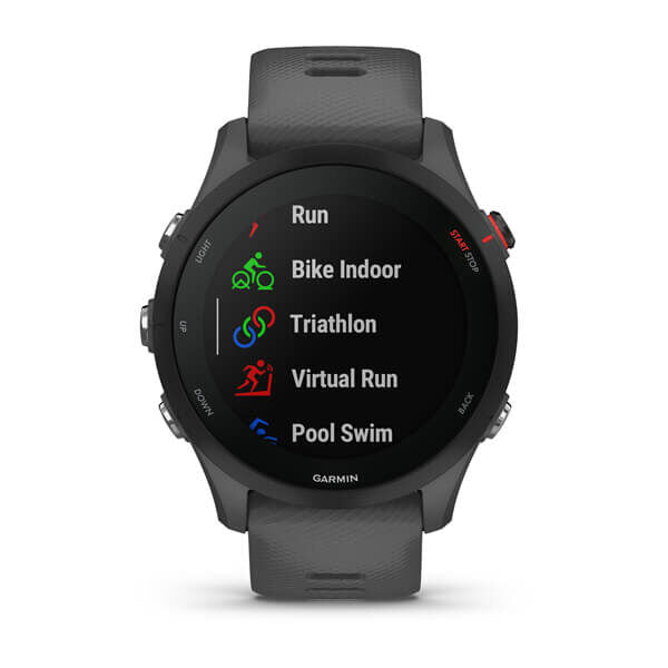 Garmin Forerunner 255 3,3 cm (1.3") MIP 46 mm Digitale 260 x 260 Pixel Grigio Wi-Fi GPS (satellitare)