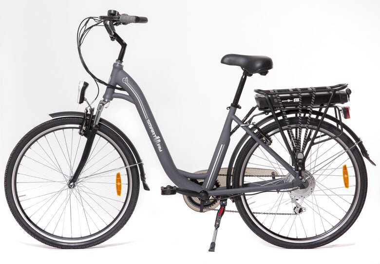 Smartway C4-L1SC-G bicicletta elettrica Grigio Acciaio 66 cm (26") 25 kg Ioni di Litio
