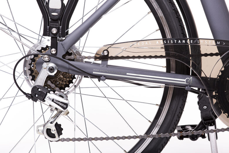 Smartway C4-L1SC-G bicicletta elettrica Grigio Acciaio 66 cm (26") 25 kg Ioni di Litio