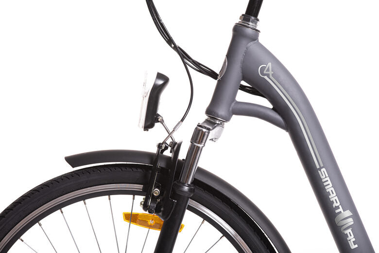 Smartway C4-L1SC-G bicicletta elettrica Grigio Acciaio 66 cm (26") 25 kg Ioni di Litio