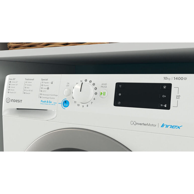 Indesit BWE 101486X WS IT lavatrice Caricamento frontale 10 kg 1400 Giri/min Bianco