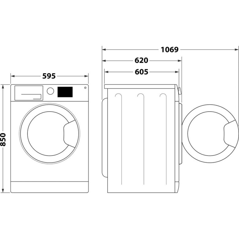 Indesit BWE 101486X WS IT lavatrice Caricamento frontale 10 kg 1400 Giri/min Bianco