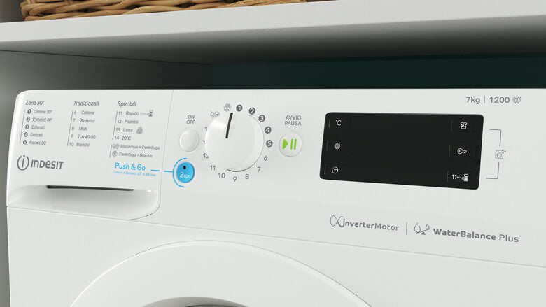 Indesit BWSE 71283X W IT lavatrice Caricamento frontale 7 kg 1200 Giri/min D Bianco