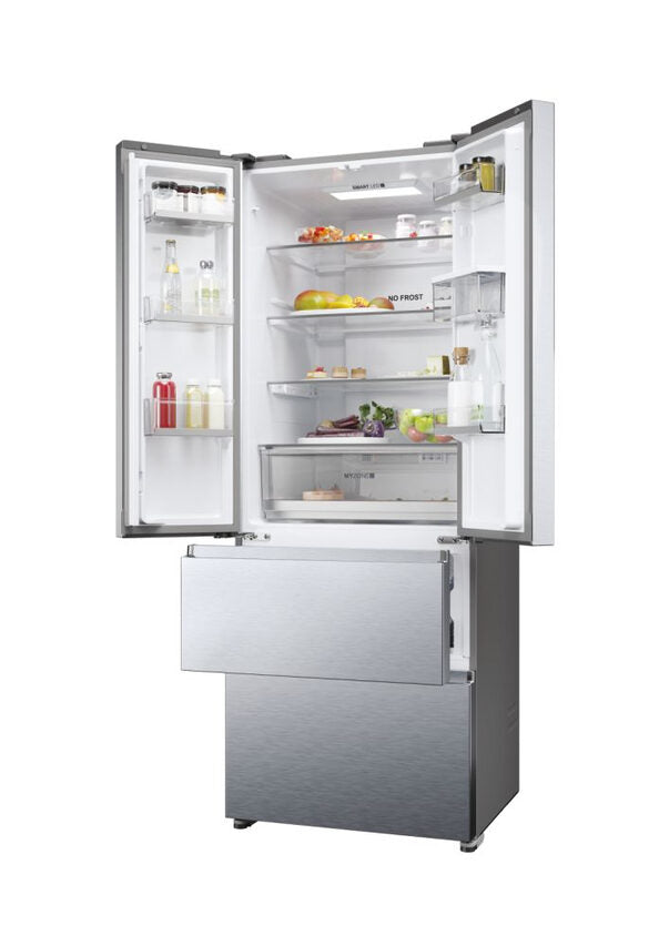Haier FD 70 Serie 5 HFR5719EWMG frigorifero side-by-side Libera installazione 444 L E Argento