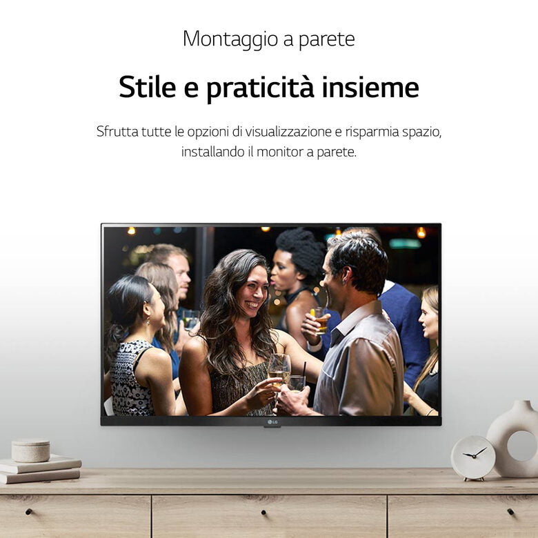 LG 27TQ615S Televisione Smart TV 27 Pollici Led Full Hd Web-Os Nero