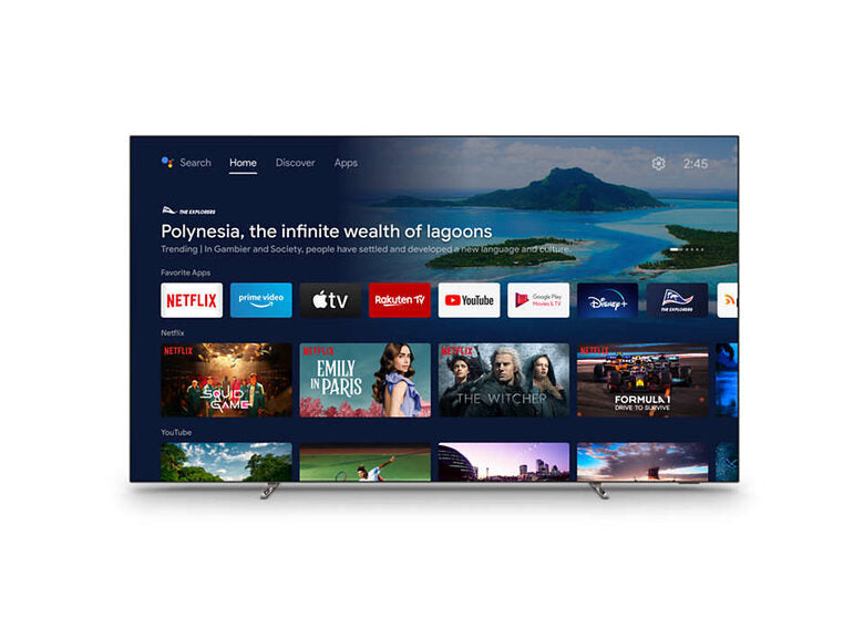 Philips 55OLED707/12 TV 139,7 cm (55") 4K Ultra HD Smart TV Wi-Fi Metallico