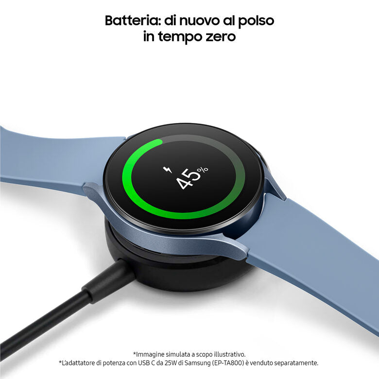 Samsung Galaxy Watch5 44mm Smartwatch Ghiera Touch in Alluminio Memoria 16GB Graphite