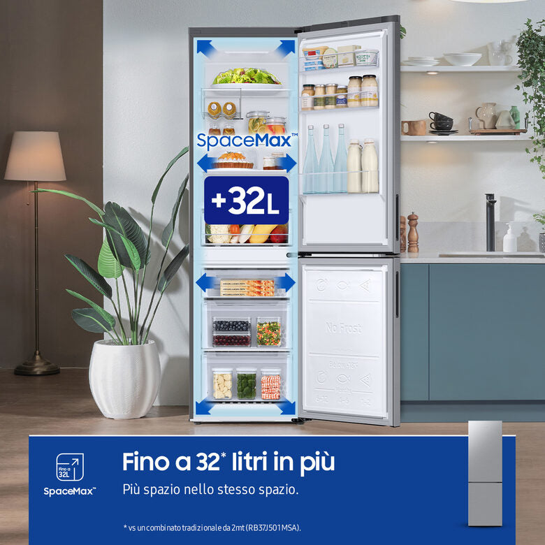 Samsung Frigorifero Combinato EcoFlex 1.85m 344L RB33B612FSA