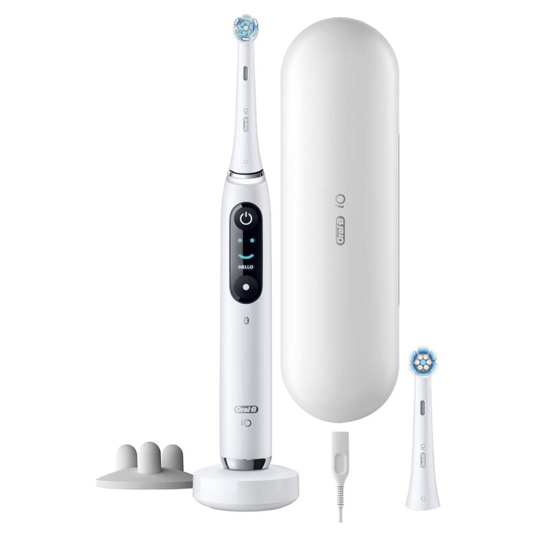 Oral-B iO Spazzolino Elettrico Ricaricabile 9S Bianco, 2 Testine, 1 Custodia Da Viaggio Ricaricabile