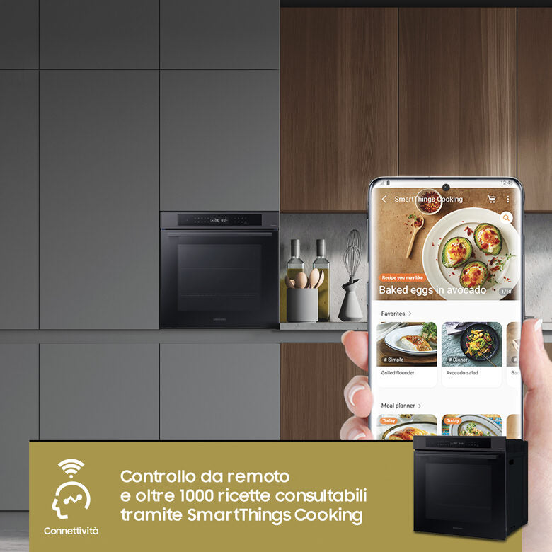 Samsung NV7B4040VBB/U5 Forno a Incasso 76 L 2950 W A+ Nero