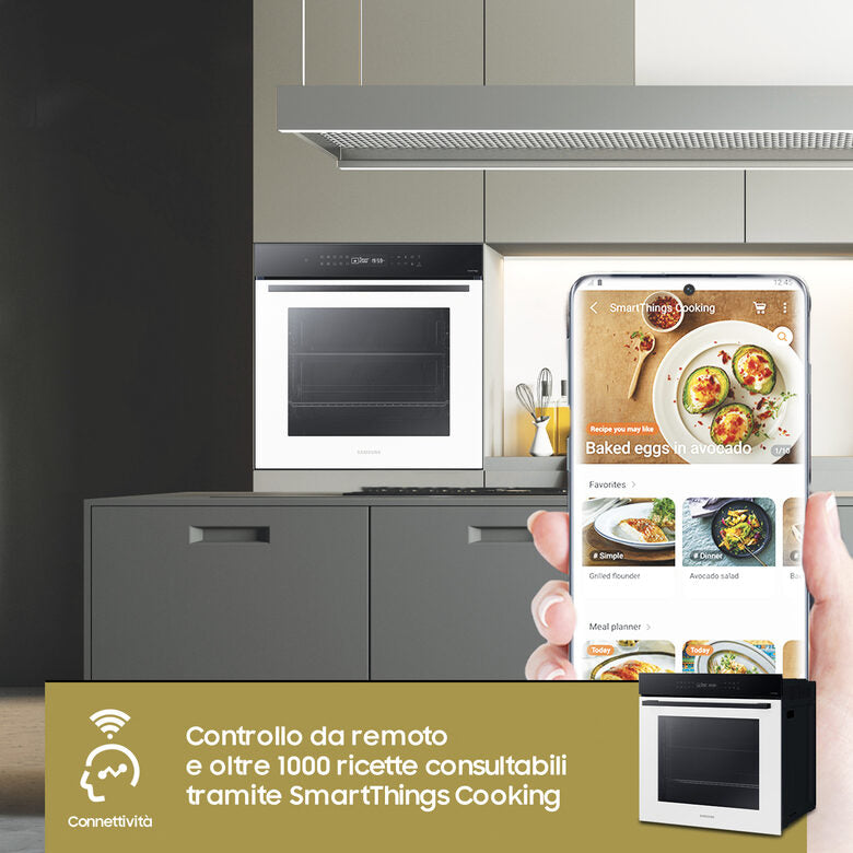 Samsung NV7B4040VBW/U5 Forno a Incasso 76 L 2950 W A+ Bianco