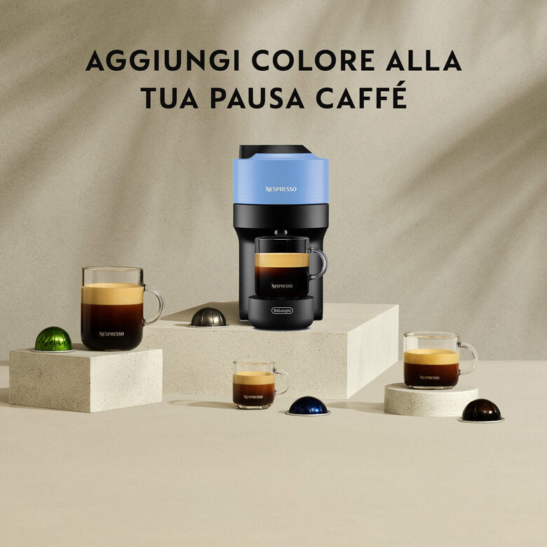 De' Longhi Vertuo Pop ENV90.A Macchina da Caffè in Capsule, Celeste