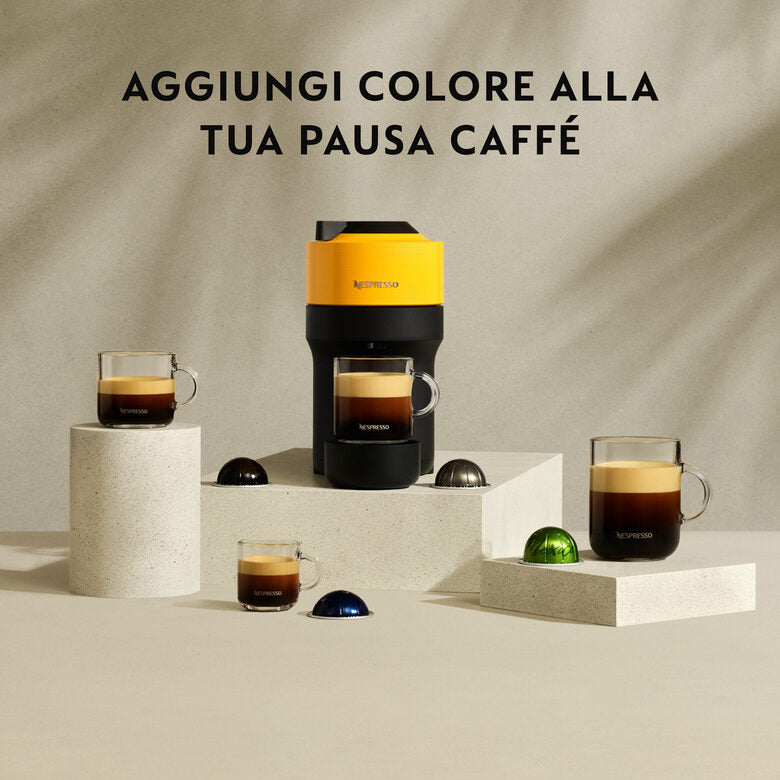 De' Longhi Vertuo Pop ENV90.Y Macchina da Caffè in Capsule, Giallo