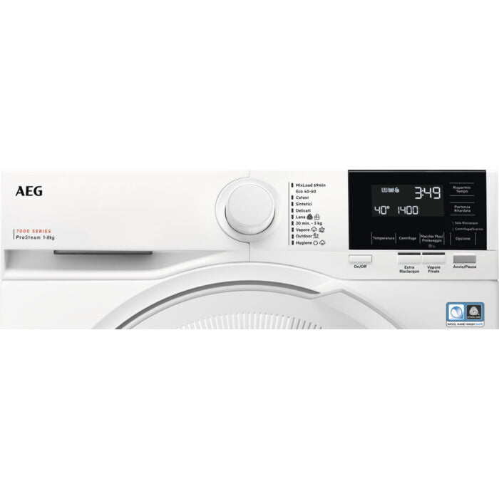 AEG LR7G84GW lavatrice Caricamento frontale 8 kg 1400 Giri/min Bianco