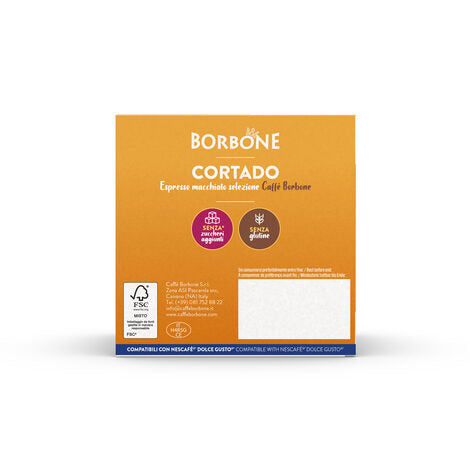 Caffè Borbone Miscela Dolce Re Cortado in capsule 16pz compatibili con macchine a marchio Nescafè® Dolce Gusto®