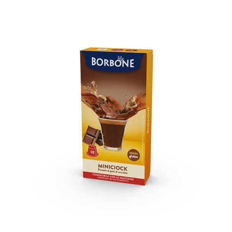Caffè Borbone Miscela Miniciock in capsule 10 pz gusto cioccolato compatibili con macchine a marchio Nespresso®