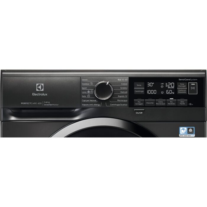 Electrolux EW6SBLACK lavatrice Caricamento frontale 6 kg 951 Giri/min C Argento